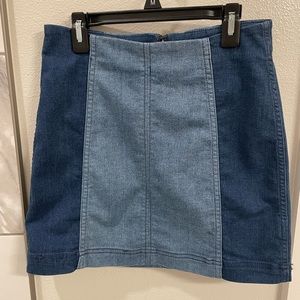 Free people denim skirt